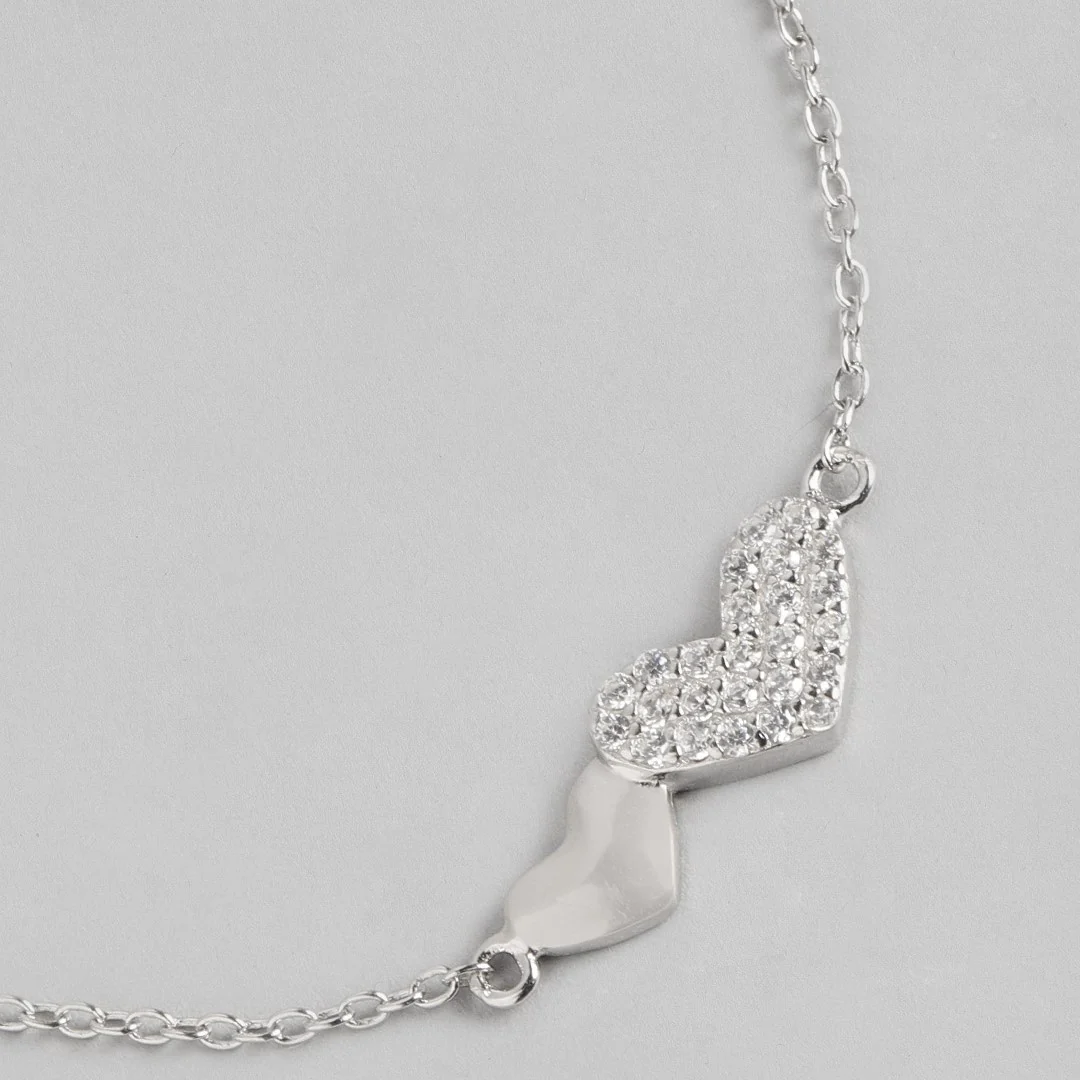 zavya beating hearts 925 silver bracelet