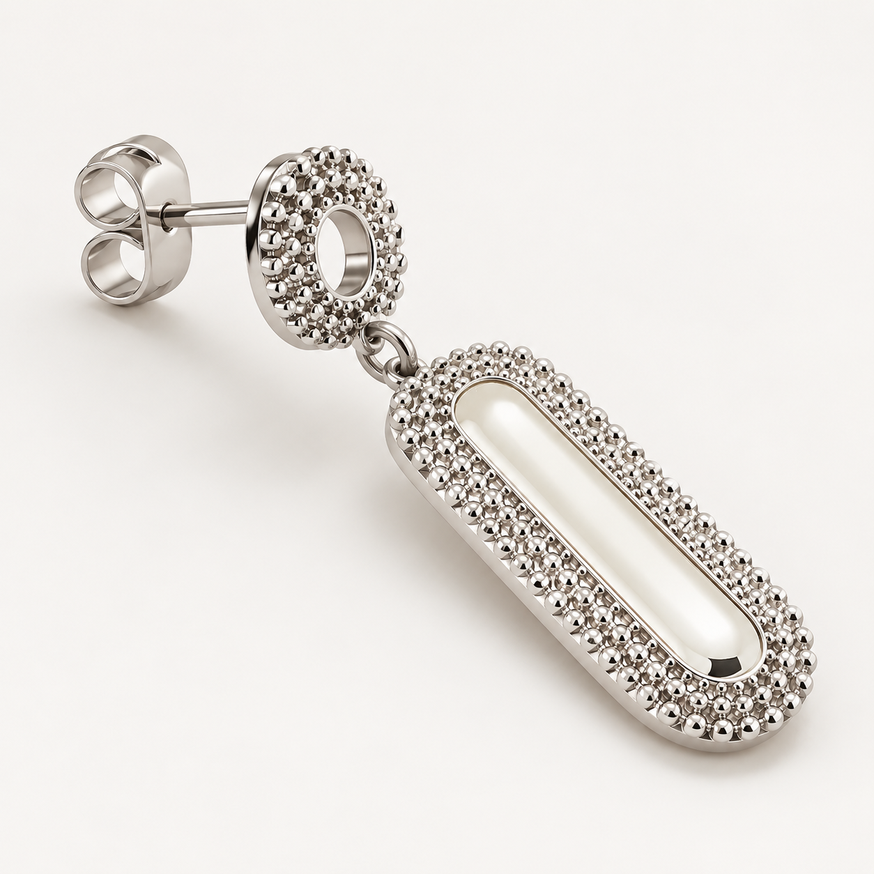 pear & oval zircon halo drop earrings in 925 sterling silver