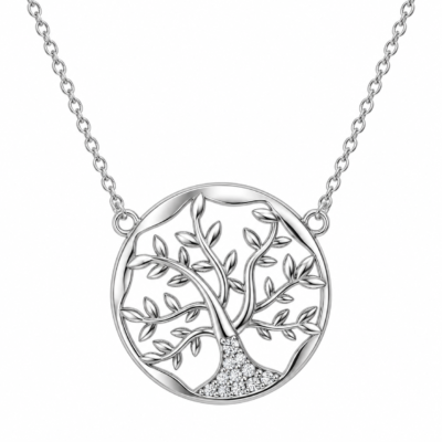 tree of life pendant necklace in 925 sterling silver